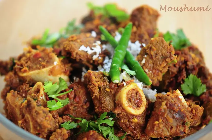 Niramish Mangsho Bhaja / Vegetarian Mutton Fry {Recipe}