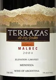Malbec 2004 Terrazas de Los Andes